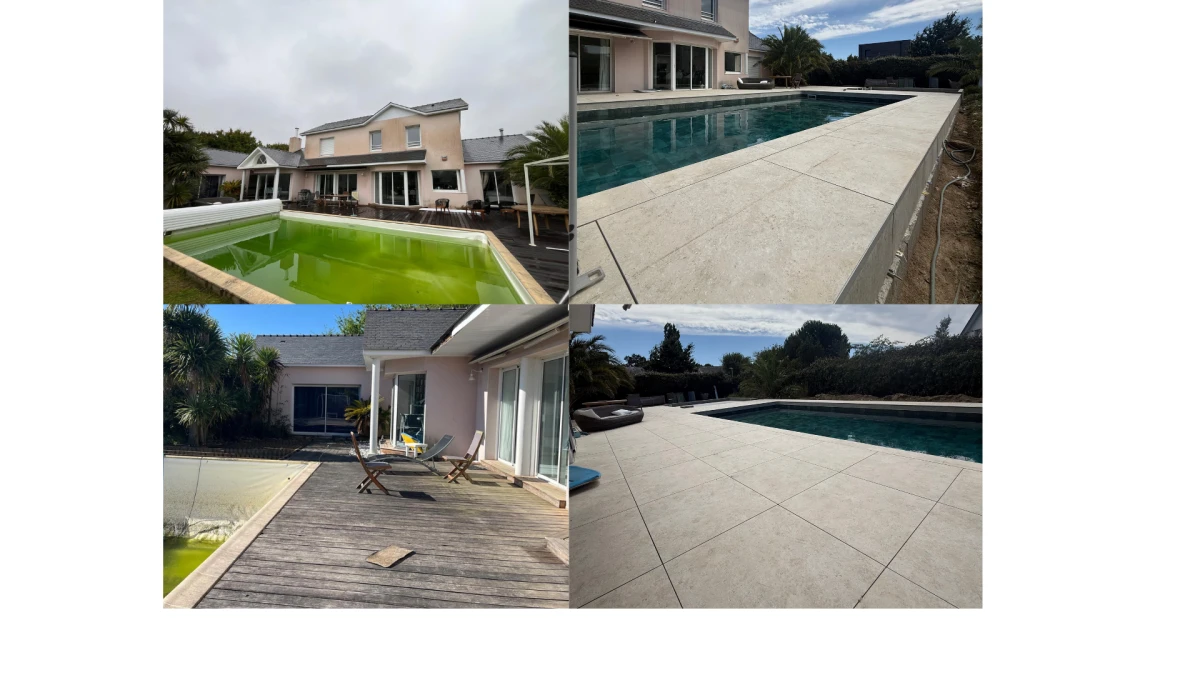photo couverture terrasse sur plots et terrasse bois