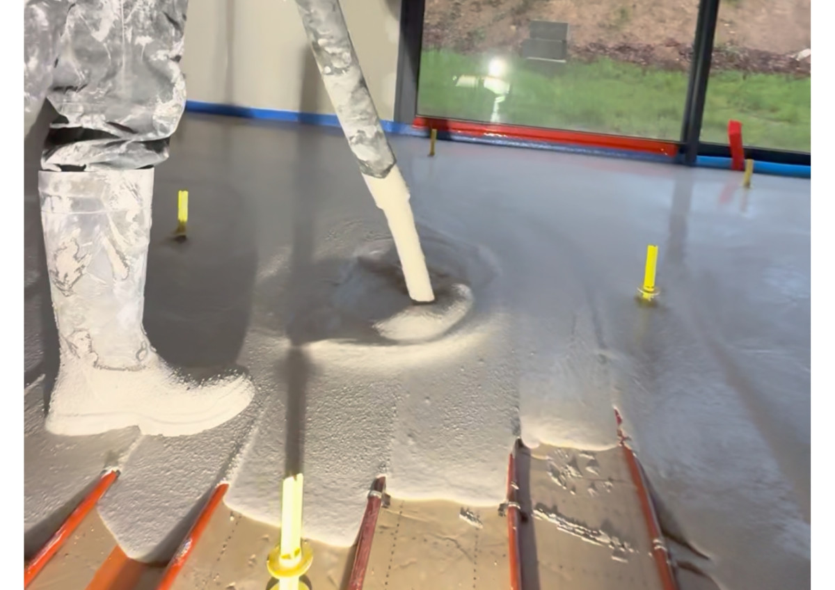 photo coulage chape fluide