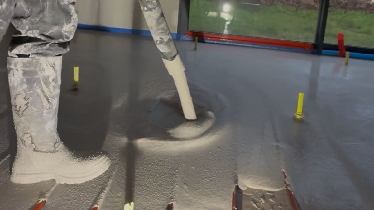 photo coulage chape fluide