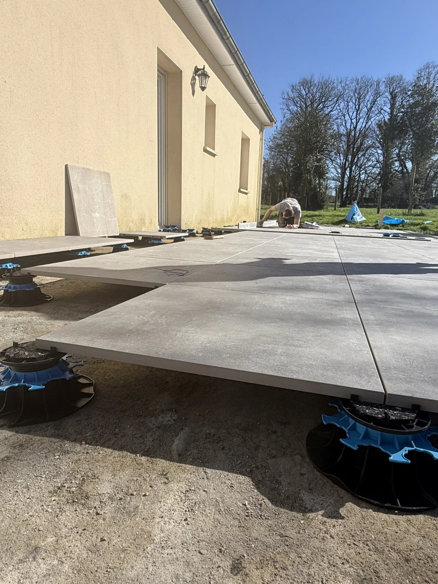 photo terrasse sur plots
