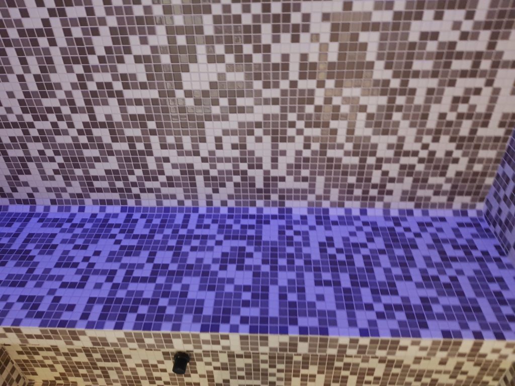 banc hammam mosaique