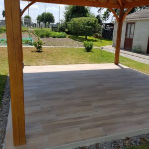 Terrasse en paquet ceramique